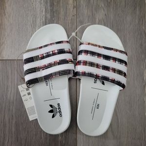 NEW Adidas x H.E.R. White Adillete Slippers
